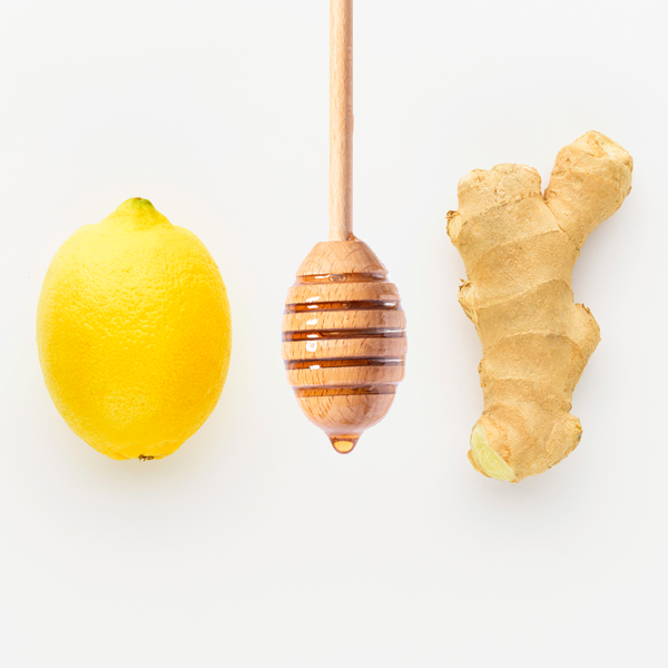 Lemon, honey and ginger